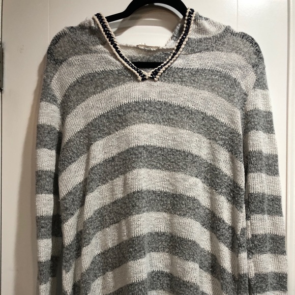 easel Tops Easel Sweater With Hood Poshmark